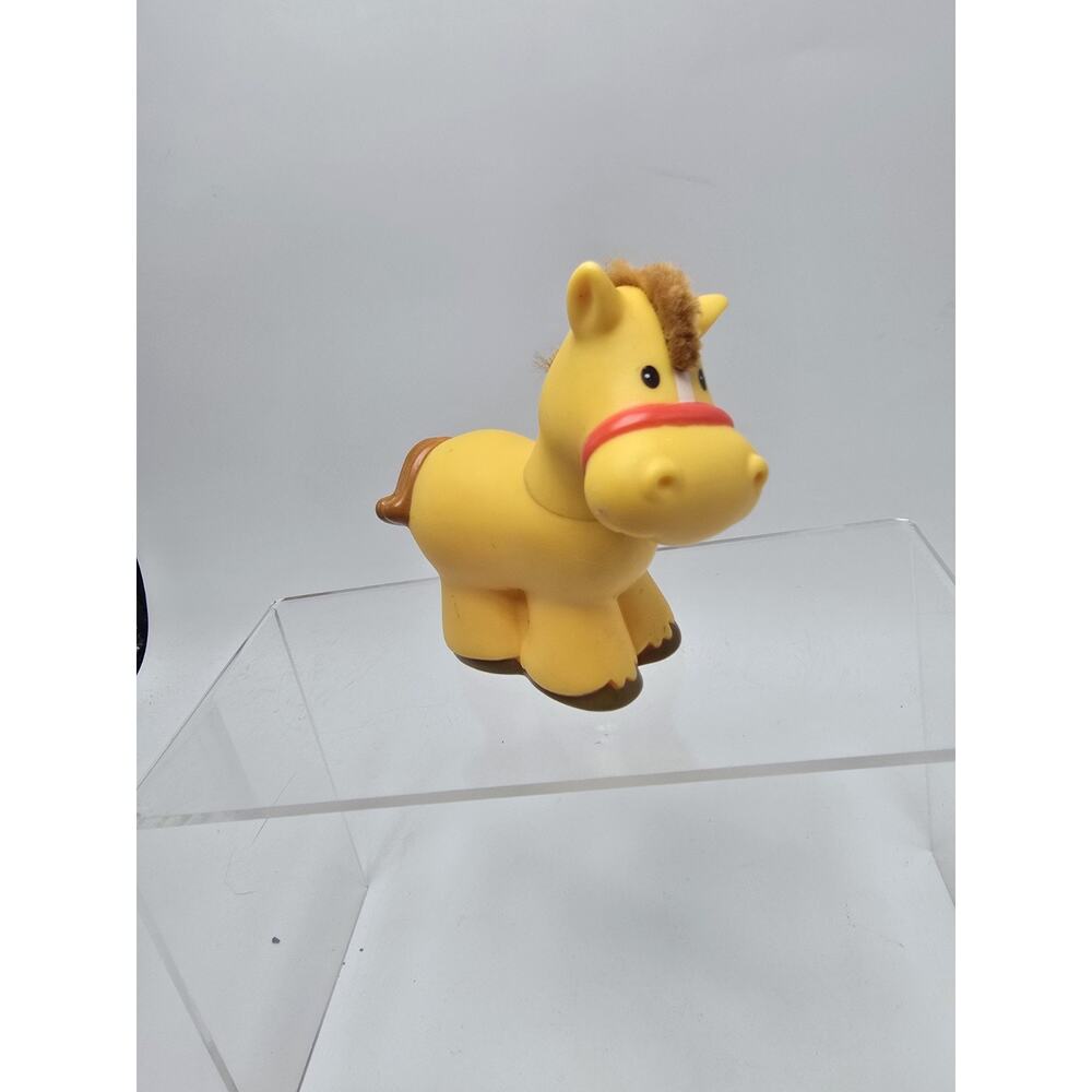 Fisher price Little People TOUCH N FEEL 2005 Farm Horse With Yarn Hair